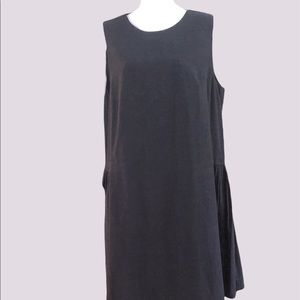 Black Linen Blend Dress